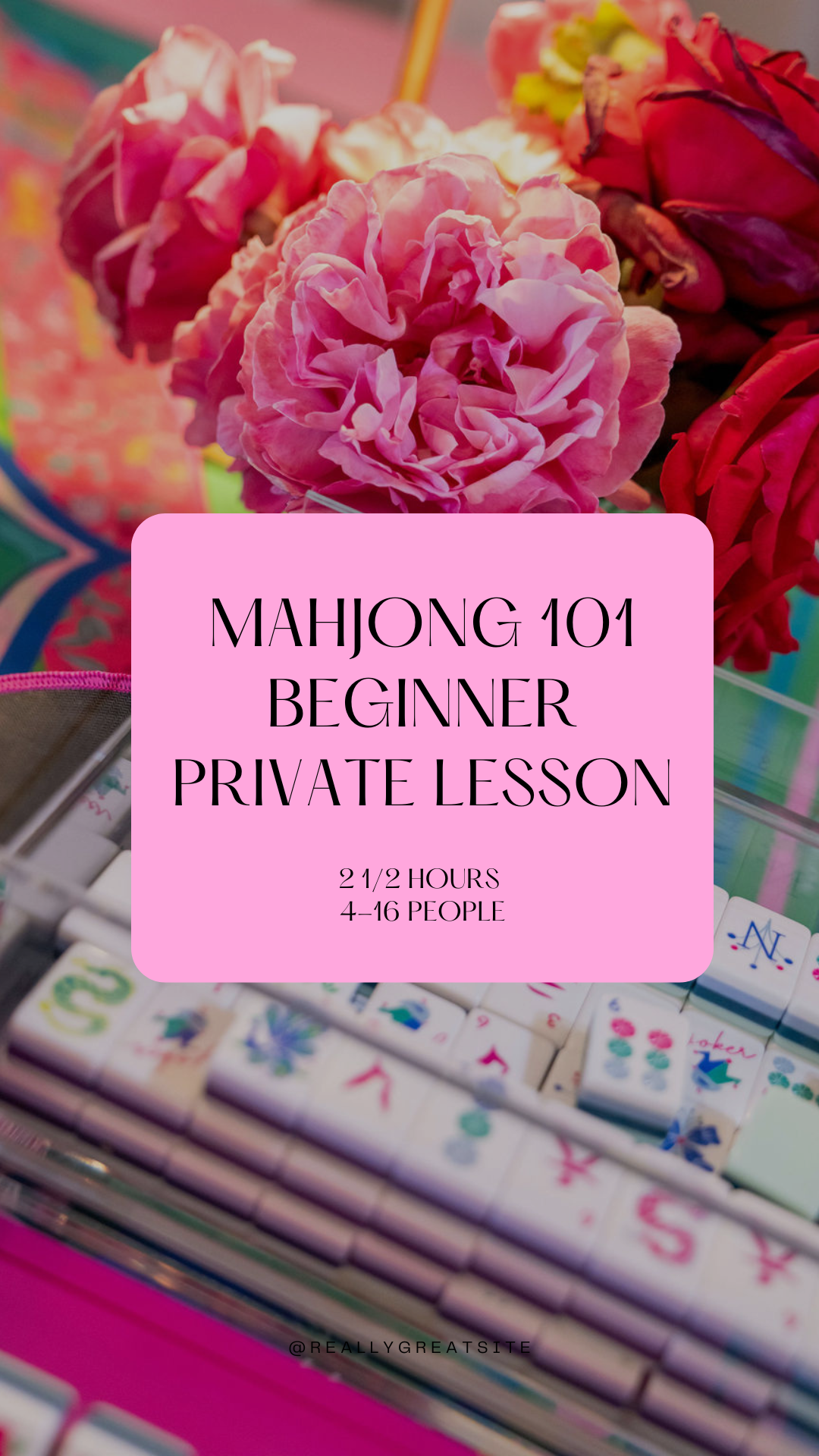 Mahjong 101 Private Lesson