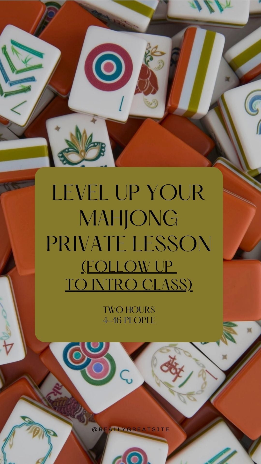 Mahjong 102 Private Lesson