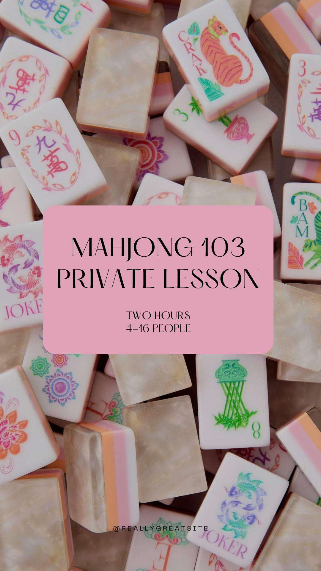 Mahjong 103 Private Lesson