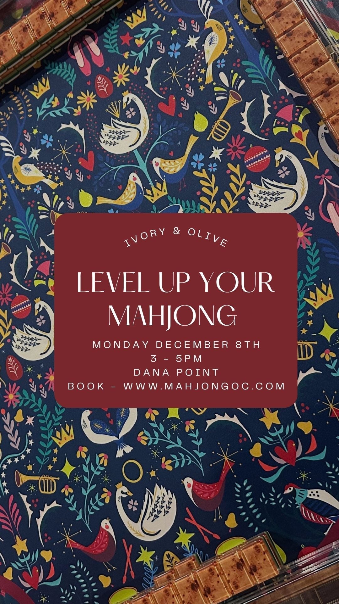Level Up Your Mahjong || Dana Point || December 8th