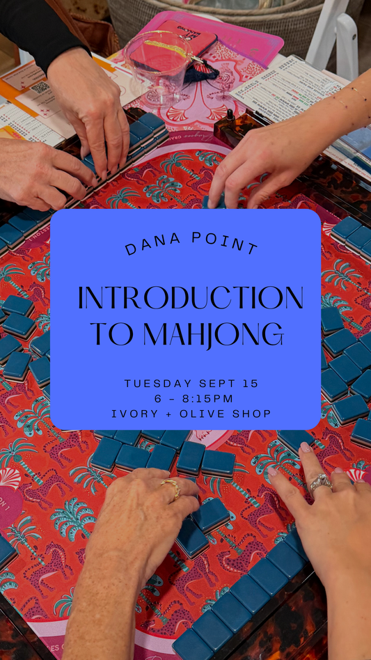 Introduction to Mahjong || September 15 || Dana Point