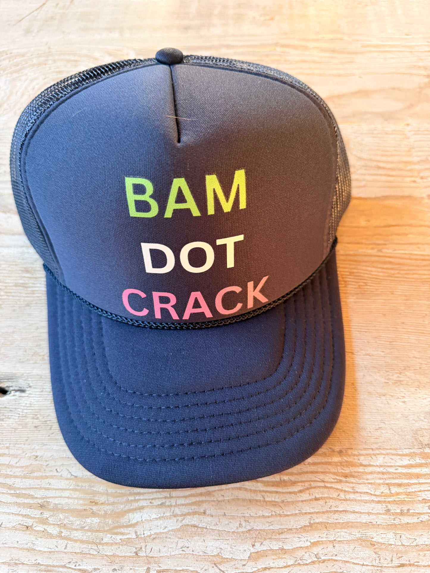 Bam Dot Crack Trucker Hat