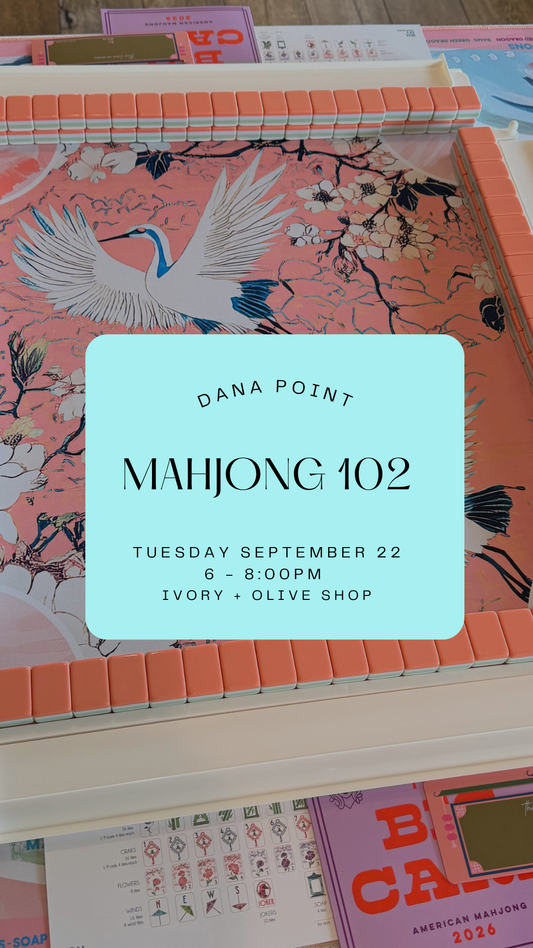 Mahjong 102 || September 22 || Dana Point