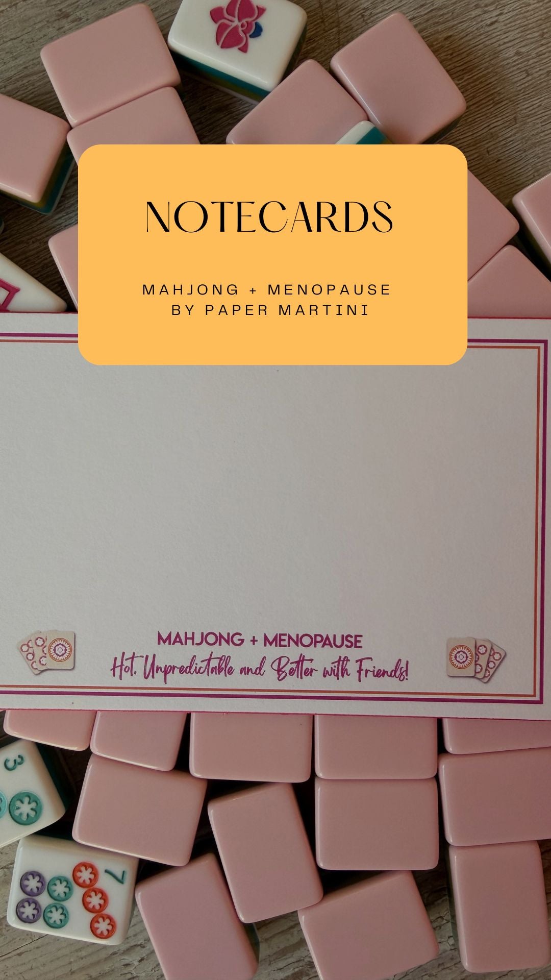 Mahjong & Menopause Notecards