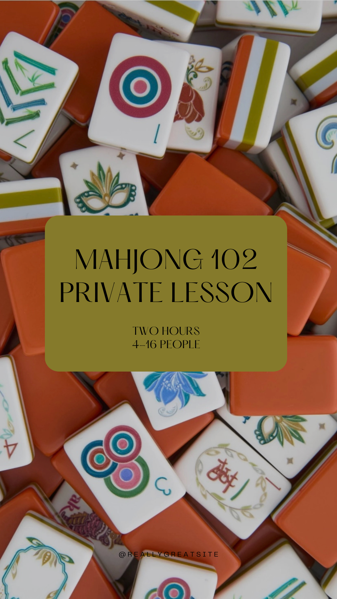 Mahjong 102 Private Lesson