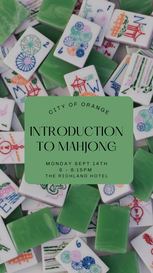 Introduction to Mahjong || Sept 14 || City of Orange
